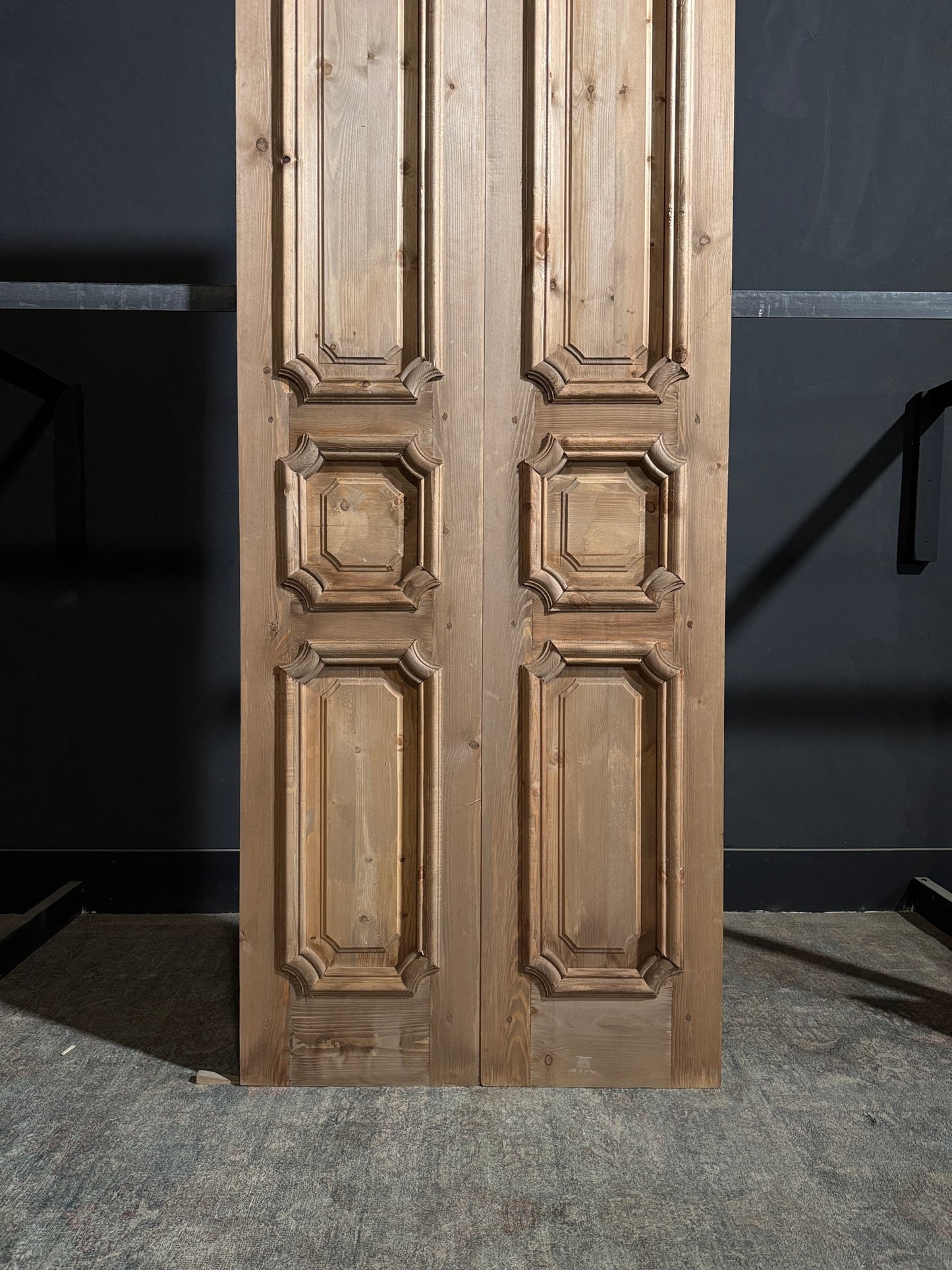 (The Edmund) Handcrafted Solid Wood French Doors - 36x96 N222