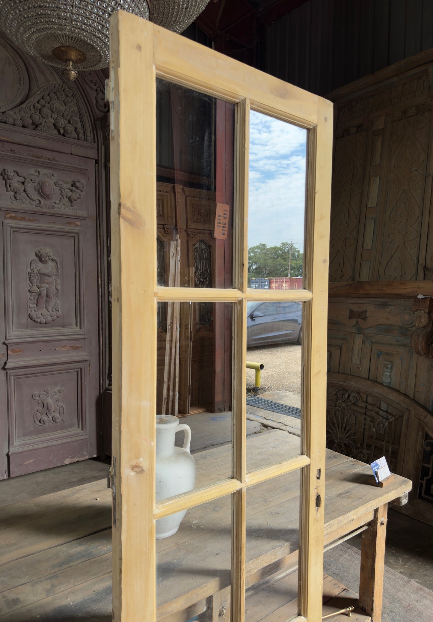 6 Lite Antique Glass Single Door - 28x85.75 K307