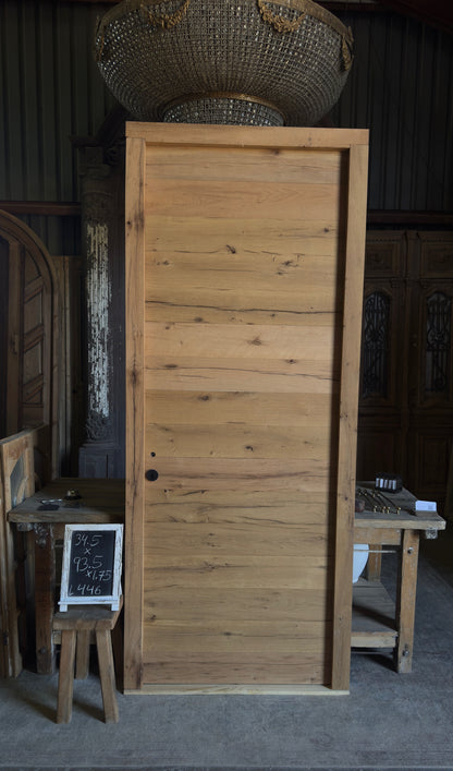 French Oak Plank Single Door - 34.5x93.5 - L446