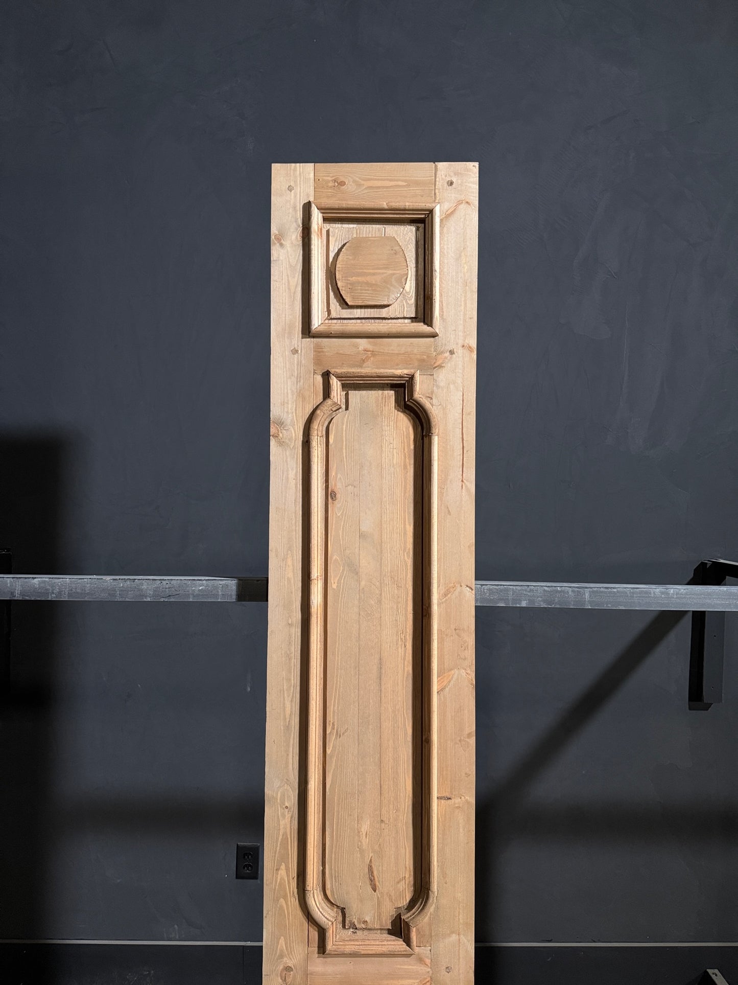 (The Allegra) Handcrafted Solid Wood Single Door - 18x96 - N156