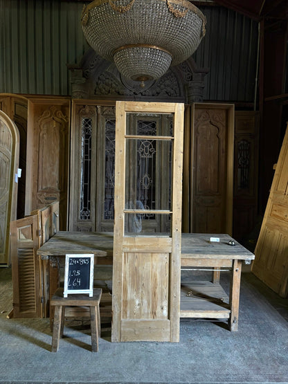 Single Antique Glass Door - 24x84.5 - L64