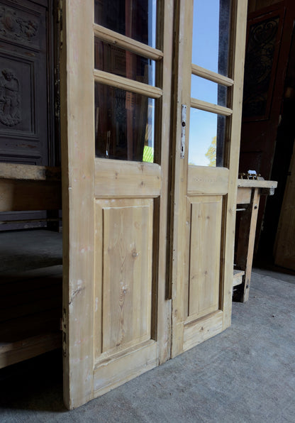 Glass Antique French Doors - 36.5x93.5 - L311