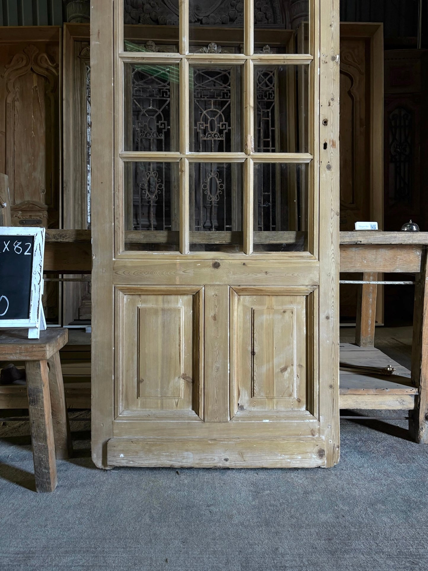 12 Lite Antique Glass Single Door - 32x82 - L70