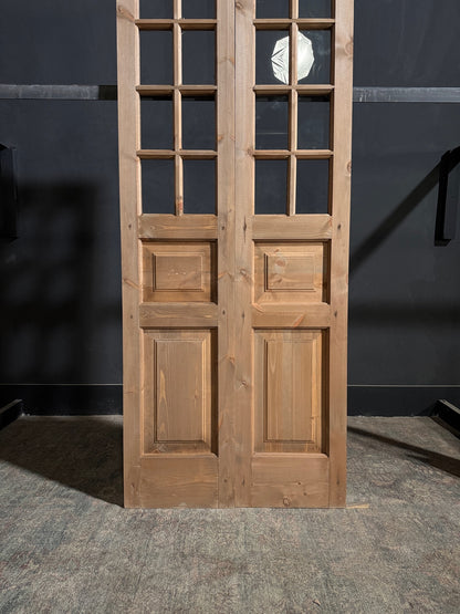 Handcrafted 8 Lite Glass French Doors - 32x80 - N203