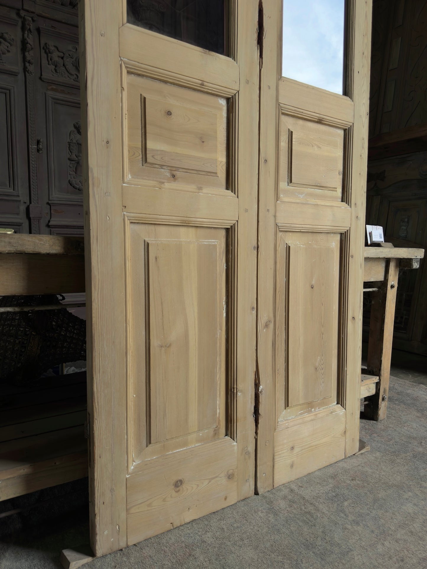 Glass Antique French Doors - 39x102 J599