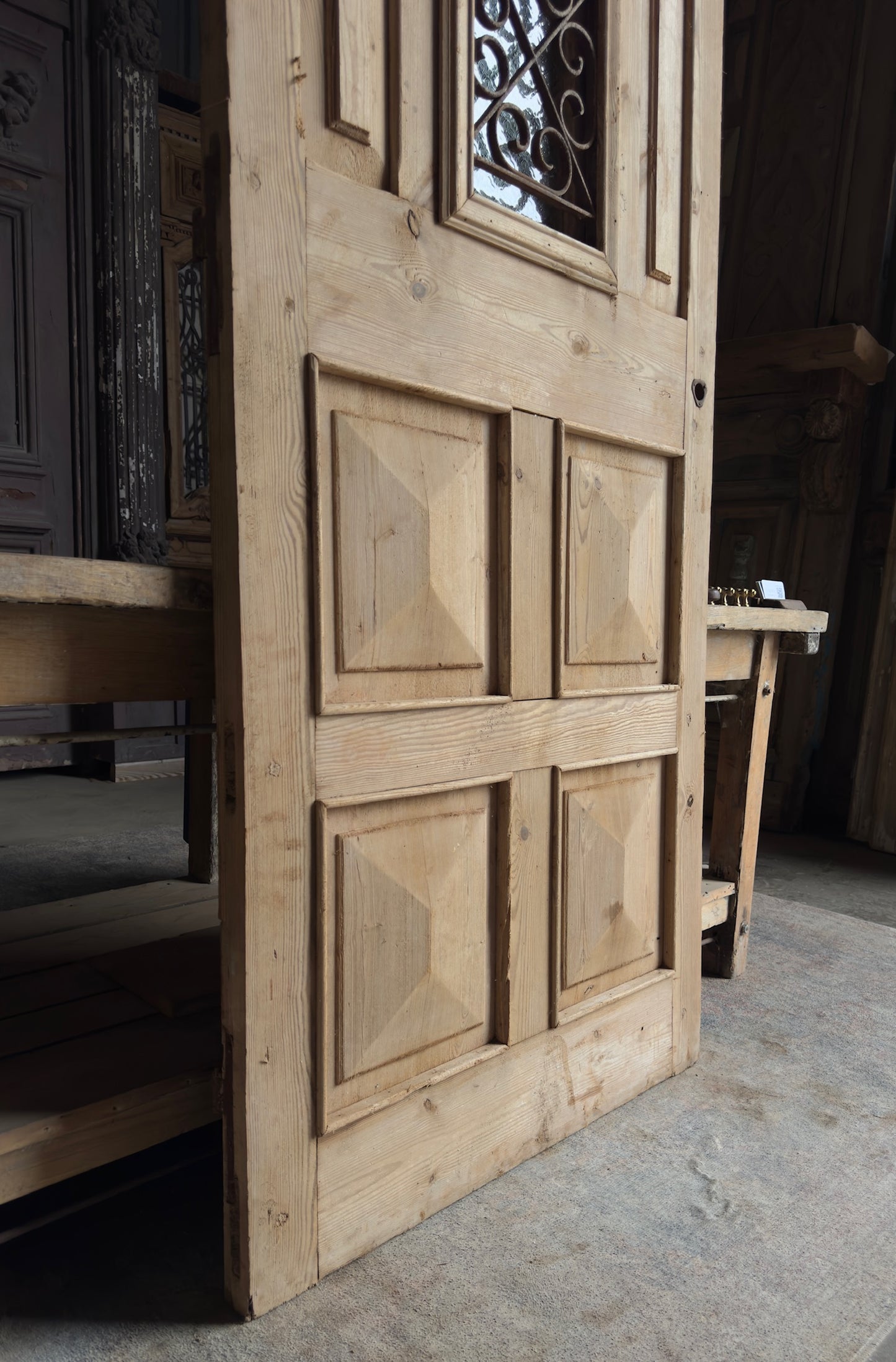 19th Century Single Antique Iron Door - 36x86 - L199