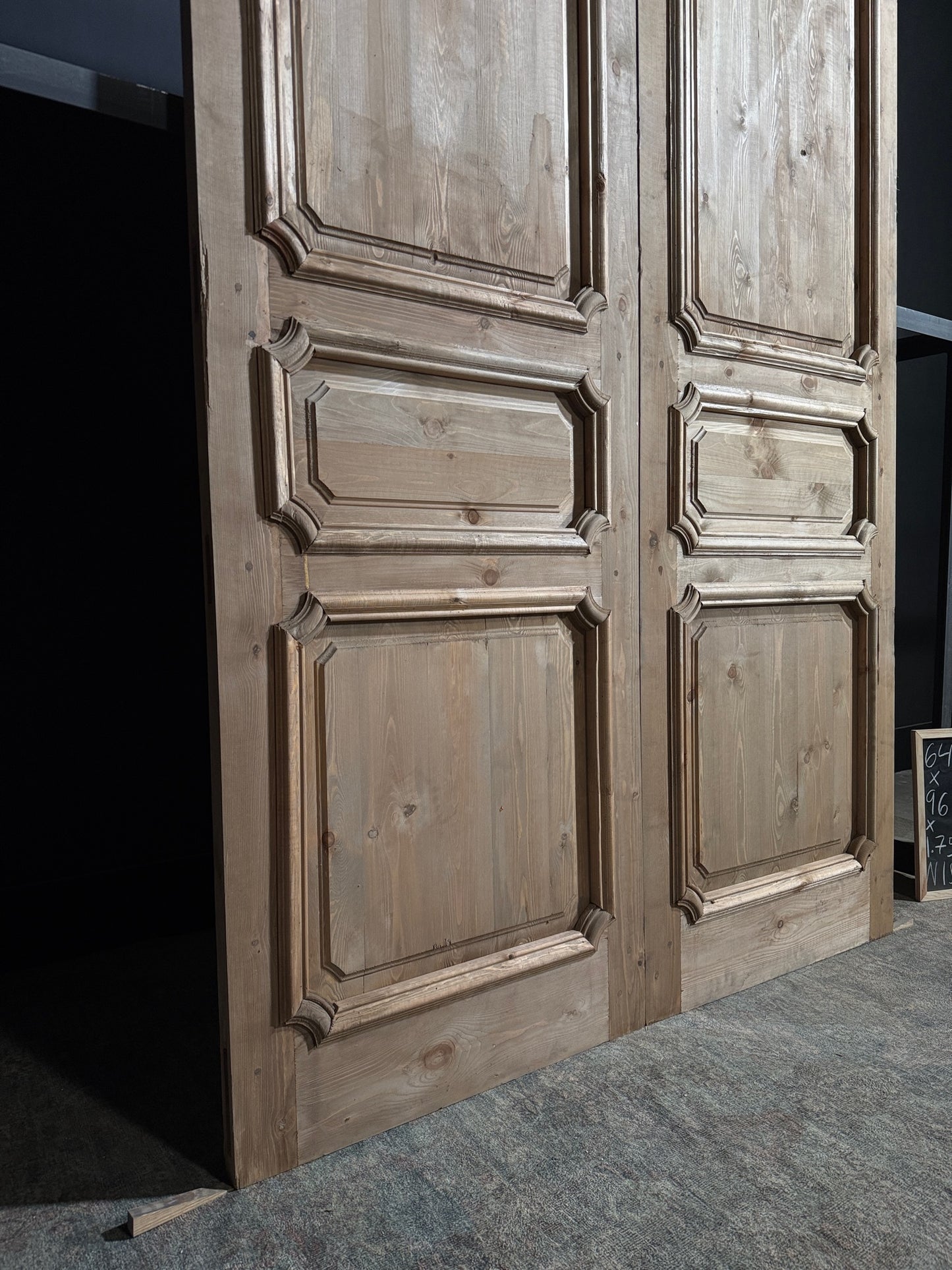 (The Edmund) Handcrafted Solid Wood French Doors - 64x96 - N154
