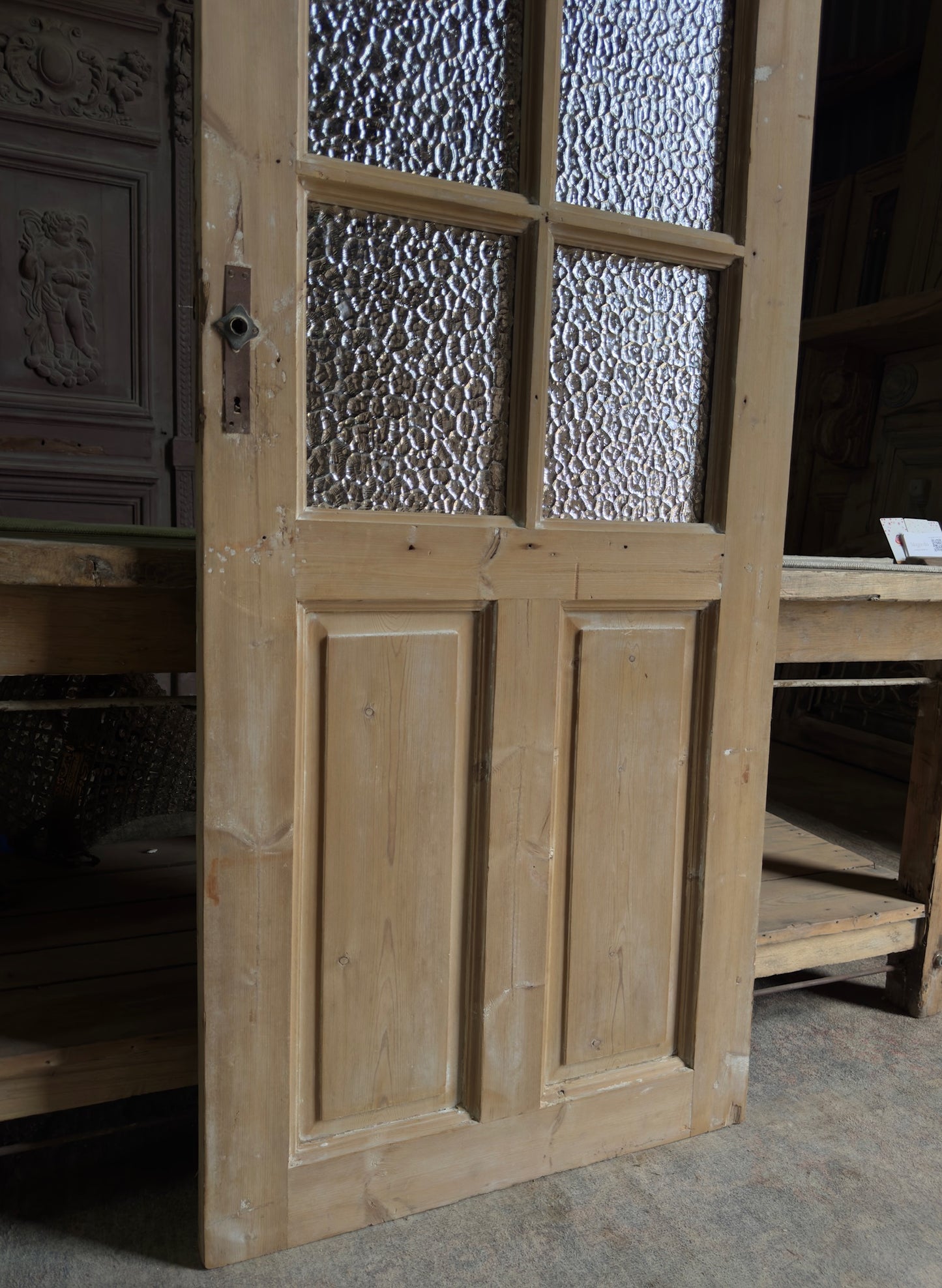 6 Lite Antique Glass Single Door - 29.25x77.5 J521