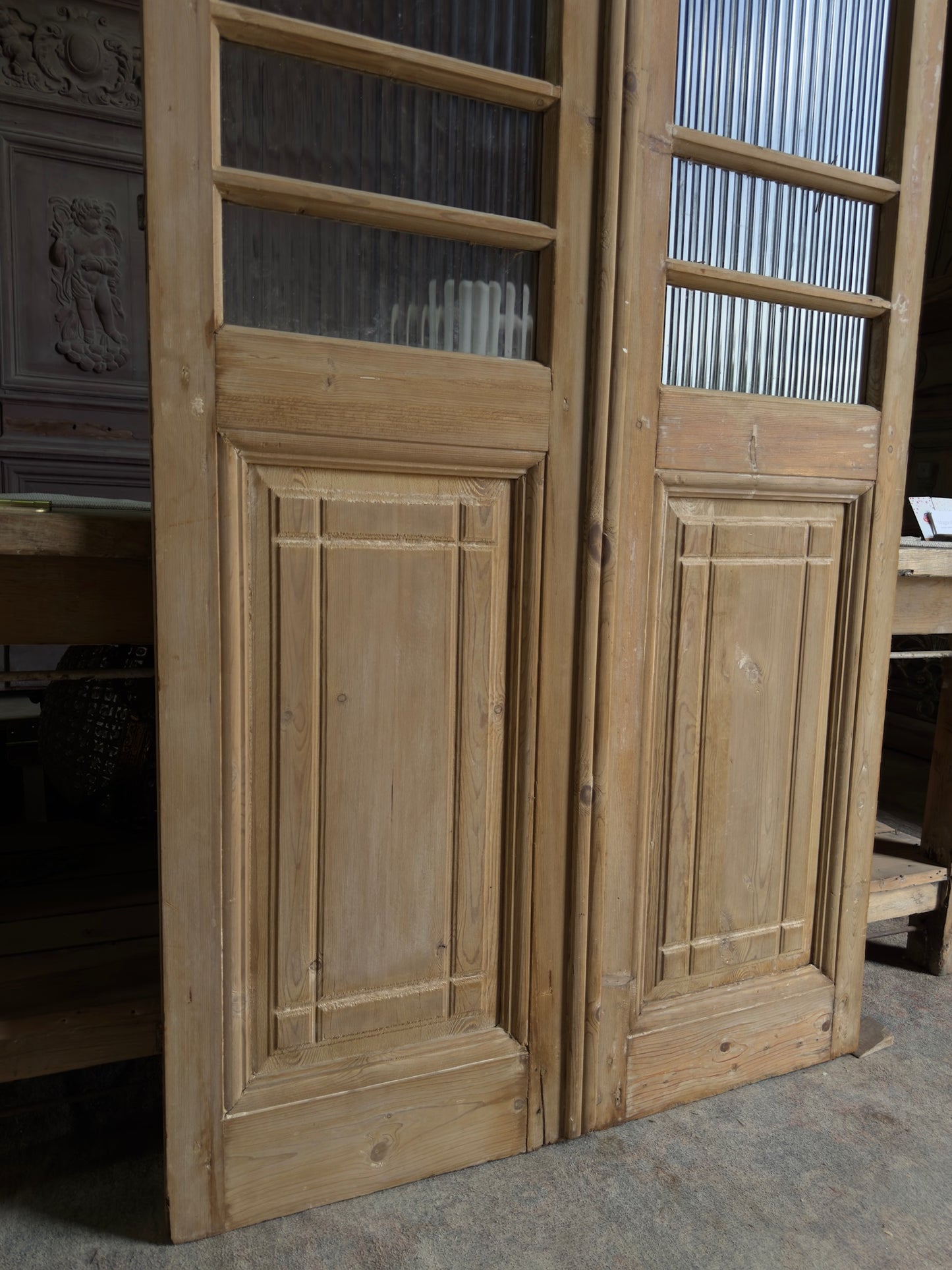 Antique Glass French Doors - 40x83.25 J519