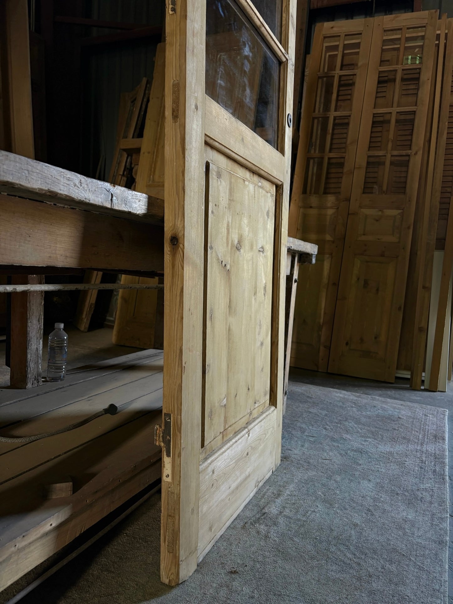 4 Lite Antique Glass Single Door - 27.5x90 - L63