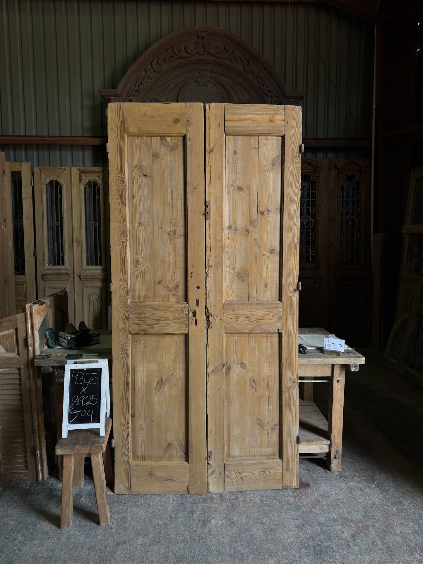 Egyptian Hand Carved Antique Doors - 43.25x89.25 J99