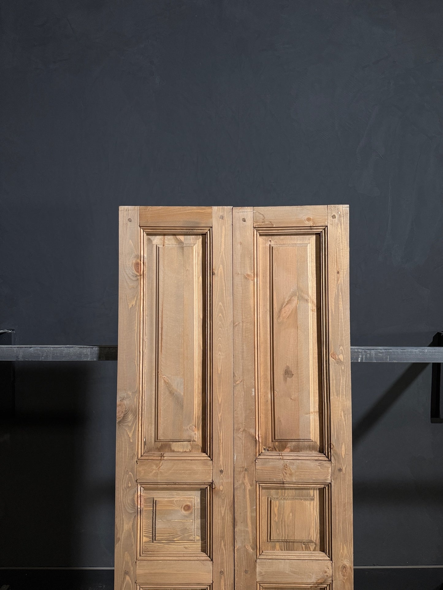 Handcrafted 3 Panel Solid French Doors - 32x80 - N194