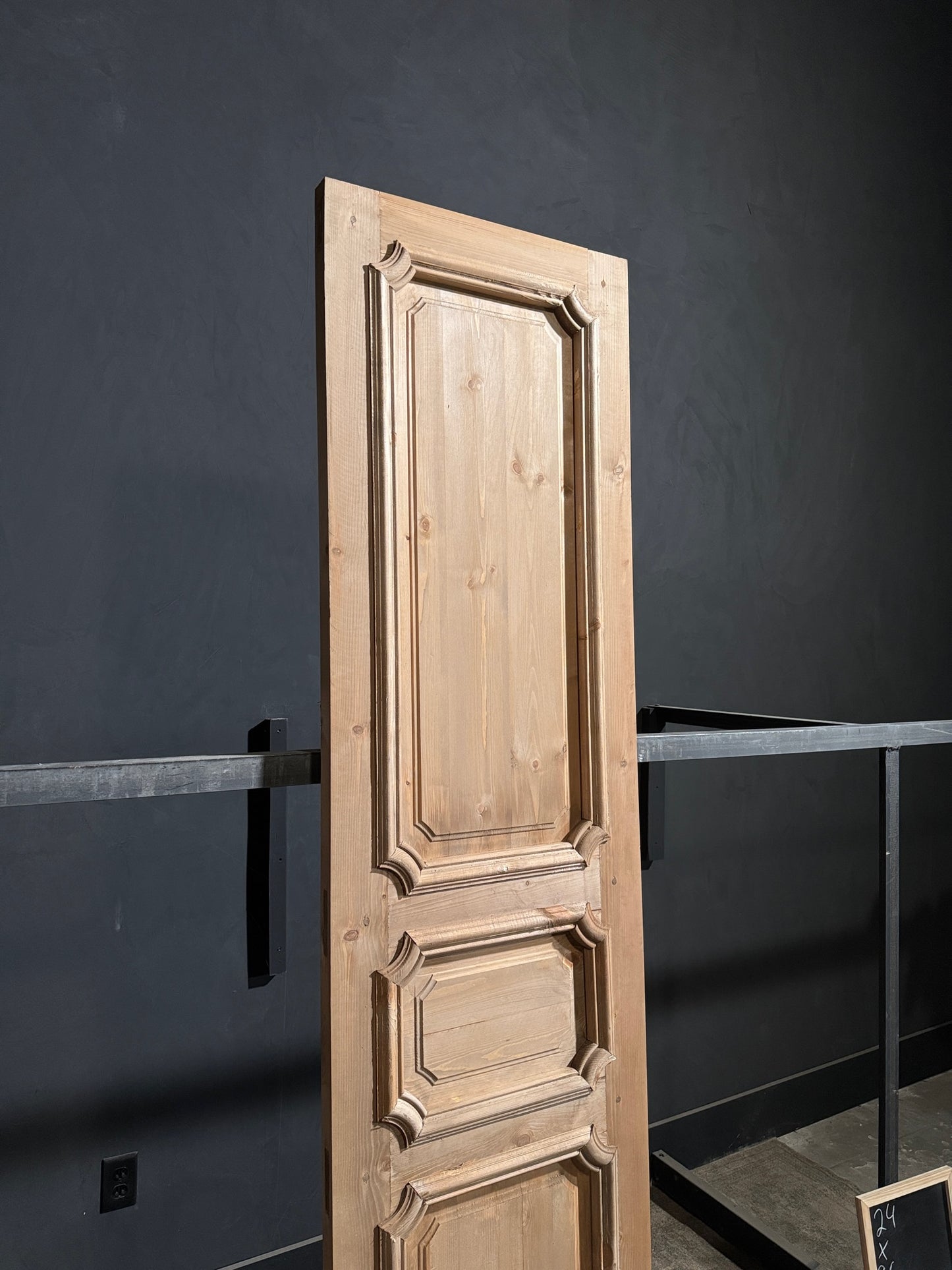 (The Edmund) Handcrafted Solid Wood Single Door - 24x96 - N233