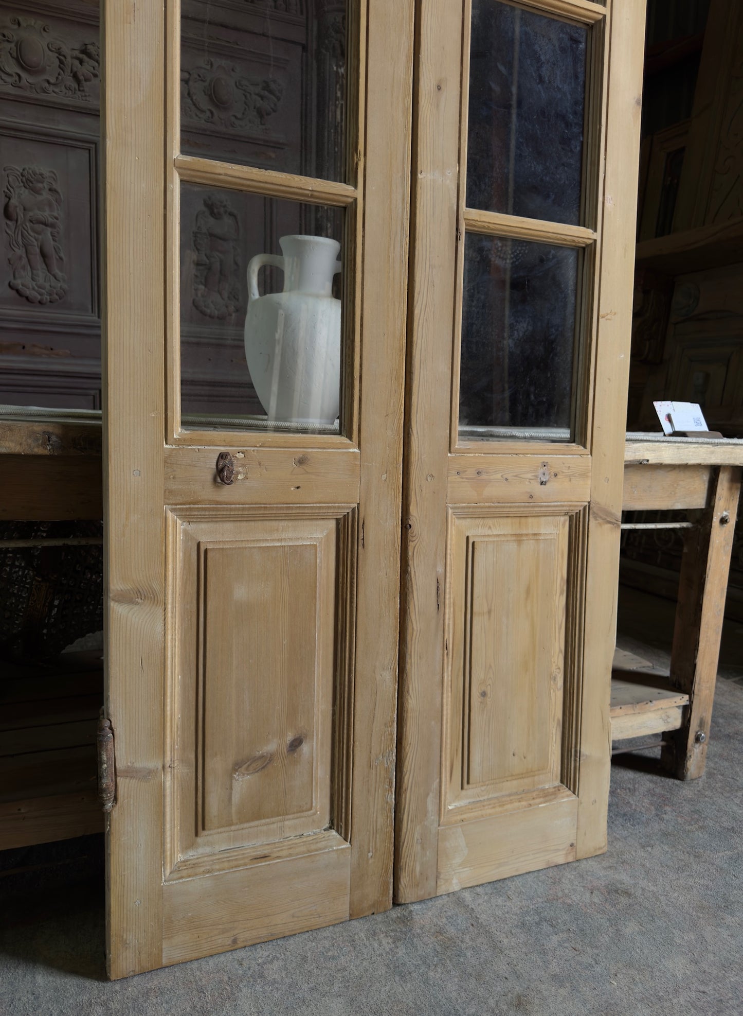 Antique 4 Light French Doors - 35.5x92.5 J520