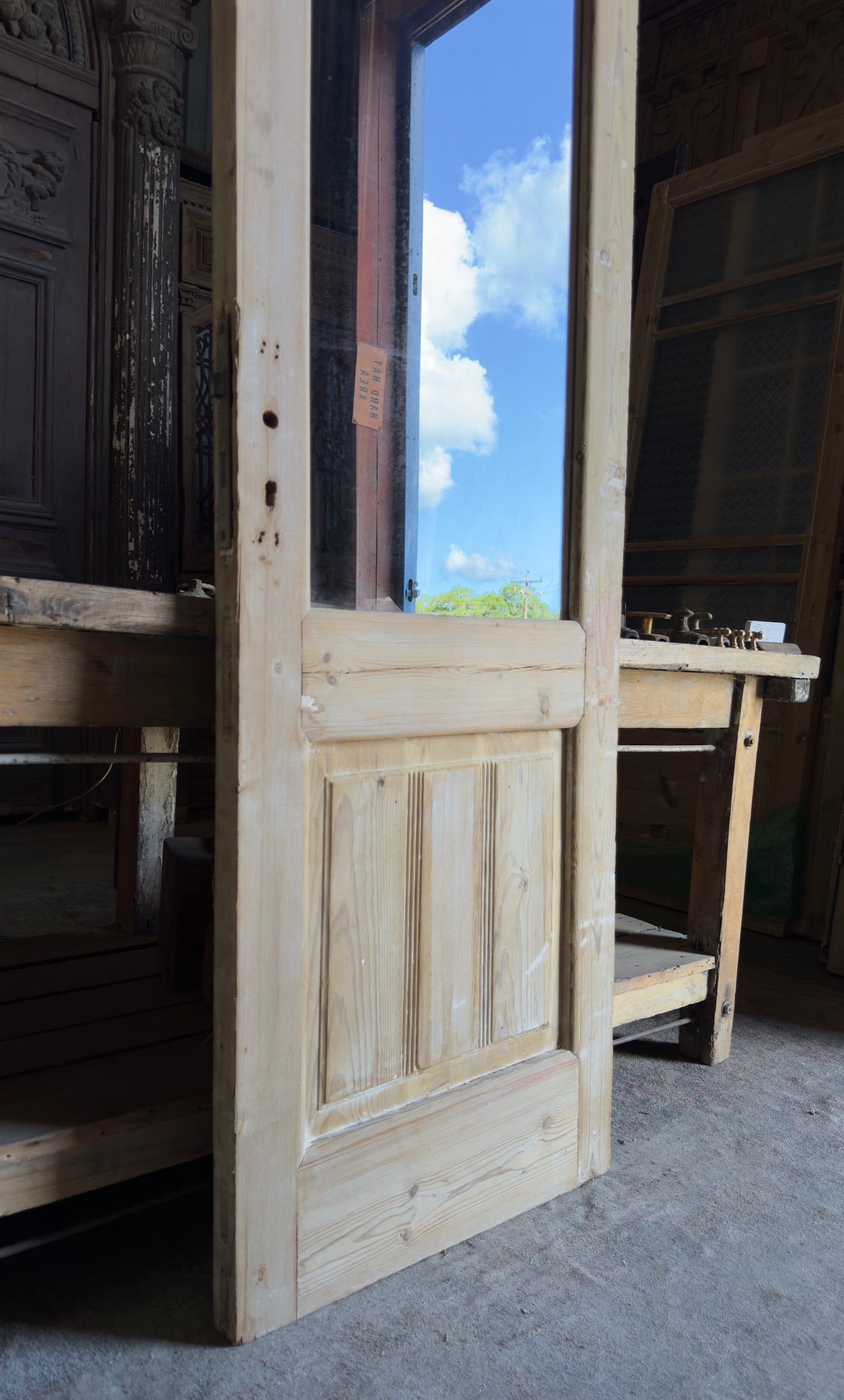 Antique Glass 1 Lite Door - 24.75x85.25 - L704