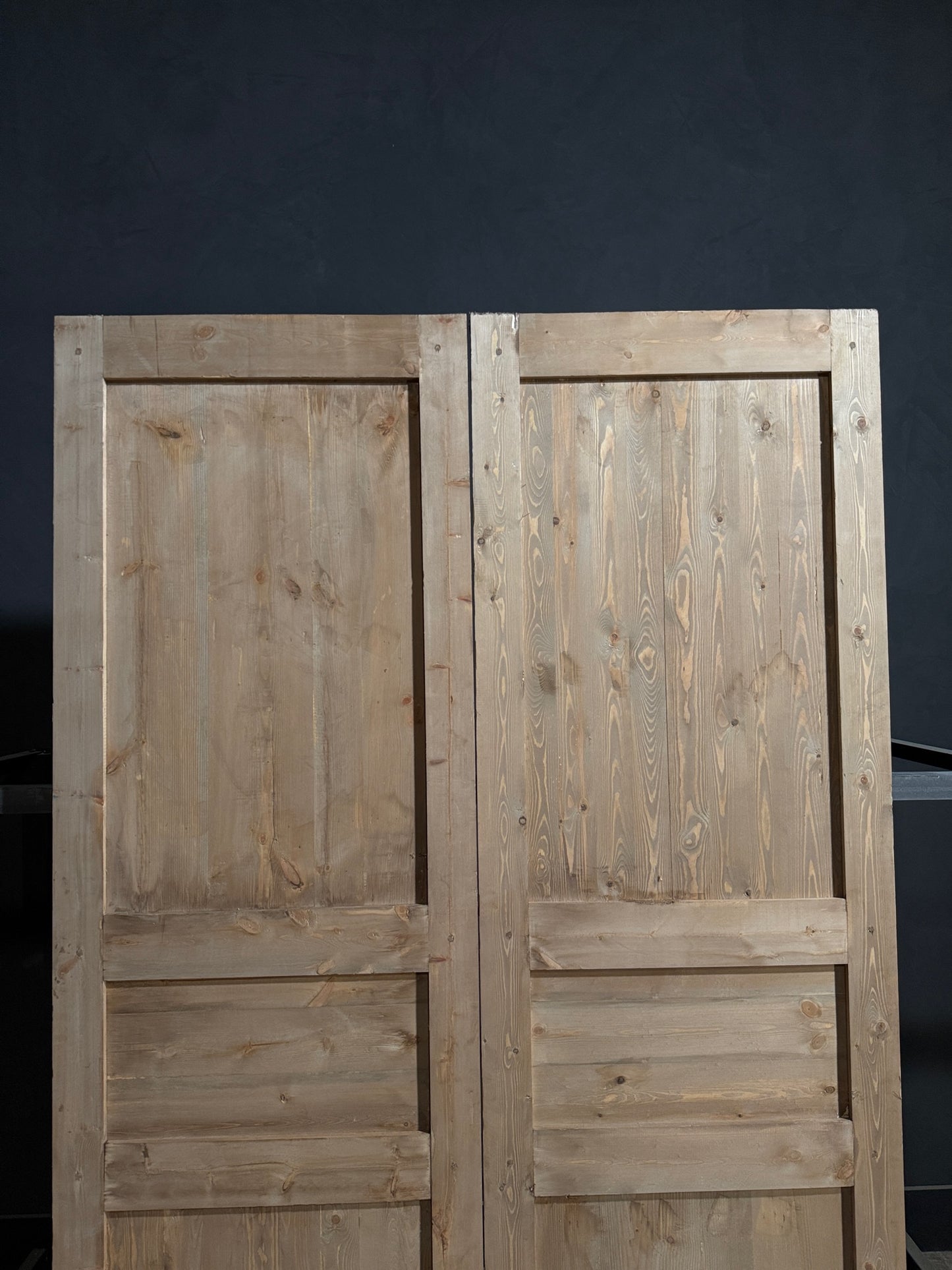 Handcrafted Whimsically Carved Solid French Doors - 64x96 - N200