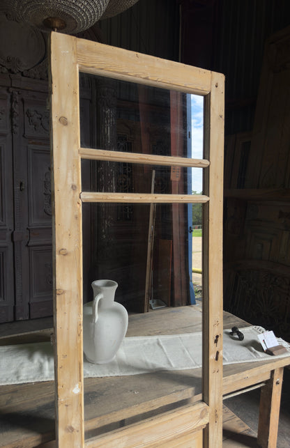 Single Antique Glass Door - 27.5x82 J358