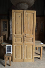 3 Panel Antique Solid French Doors - 38.5x88.5 K463
