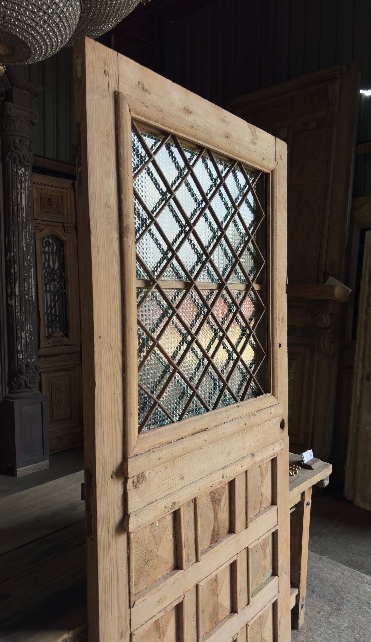 19th Century Single Antique Iron Door - 36.5x85.5 - L196