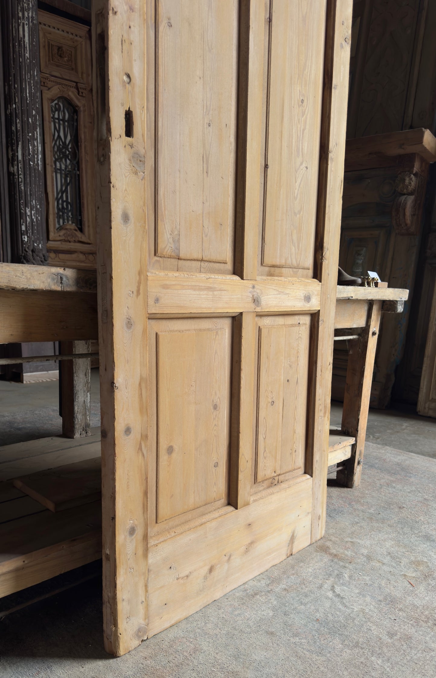 4 Panel Single Solid Antique Door - 32x87 - L165