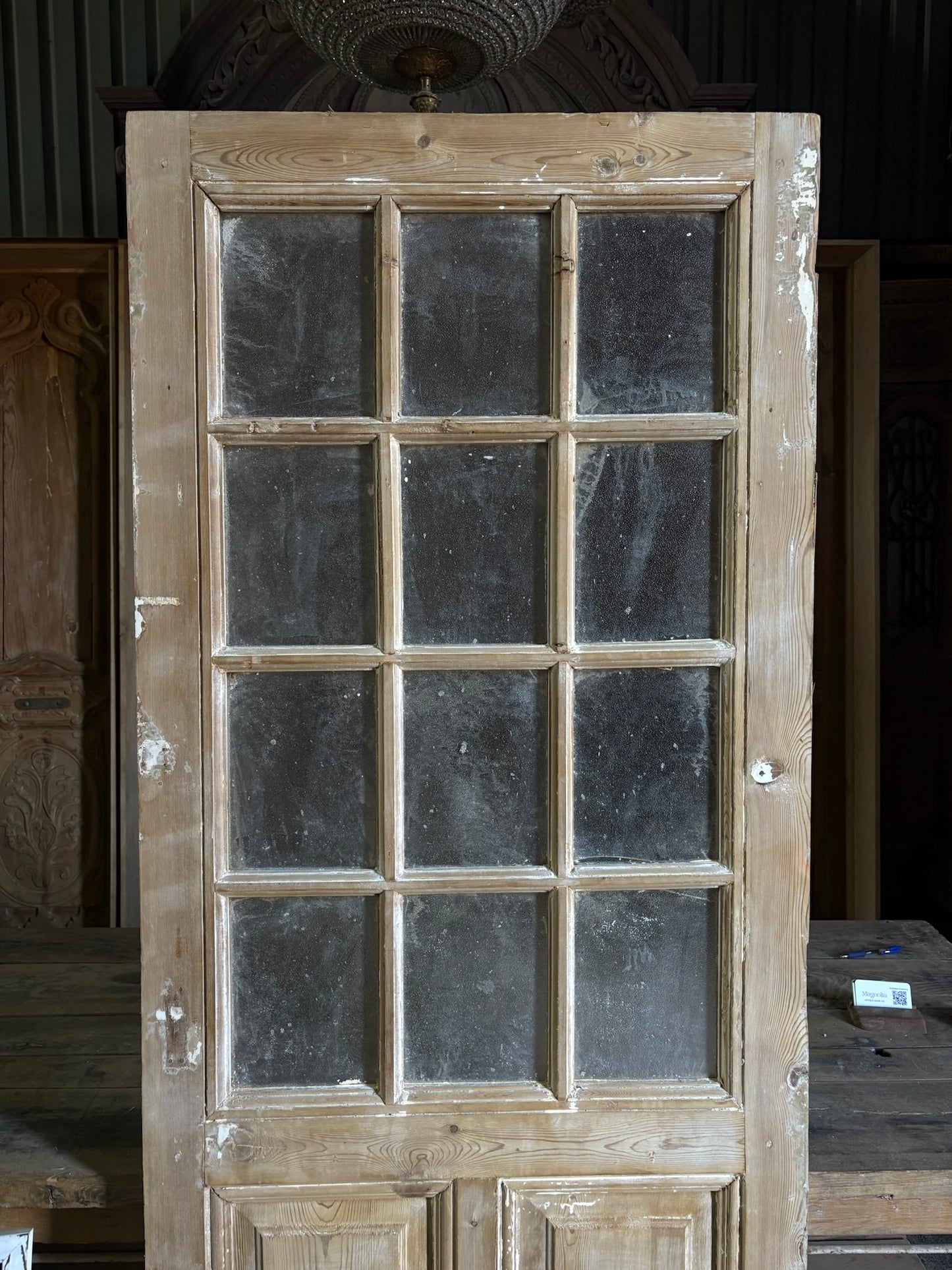 12 Lite Antique Glass Single Door - 32x82 - L77