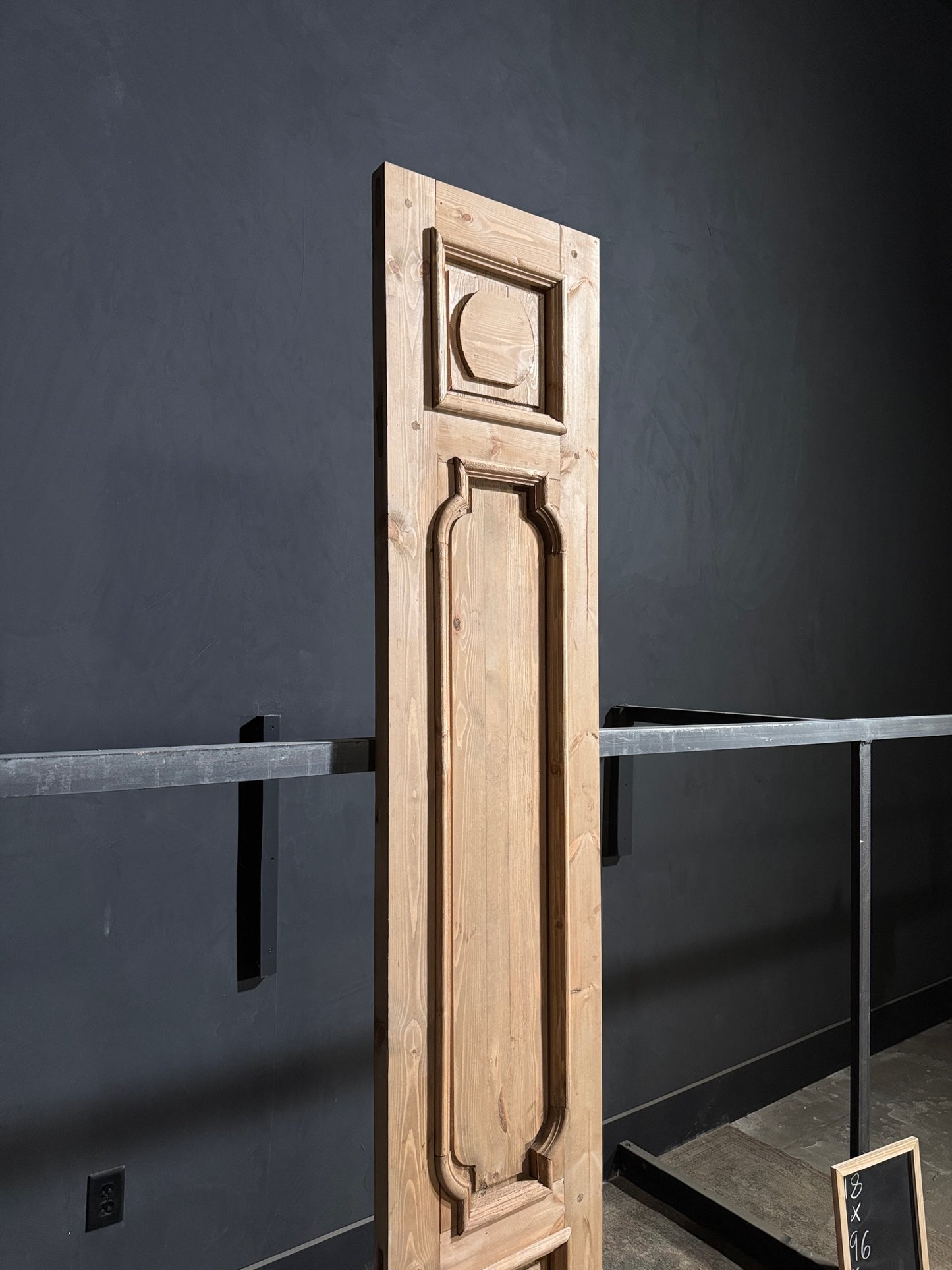 (The Allegra) Handcrafted Solid Wood Single Door - 18x96 - N156