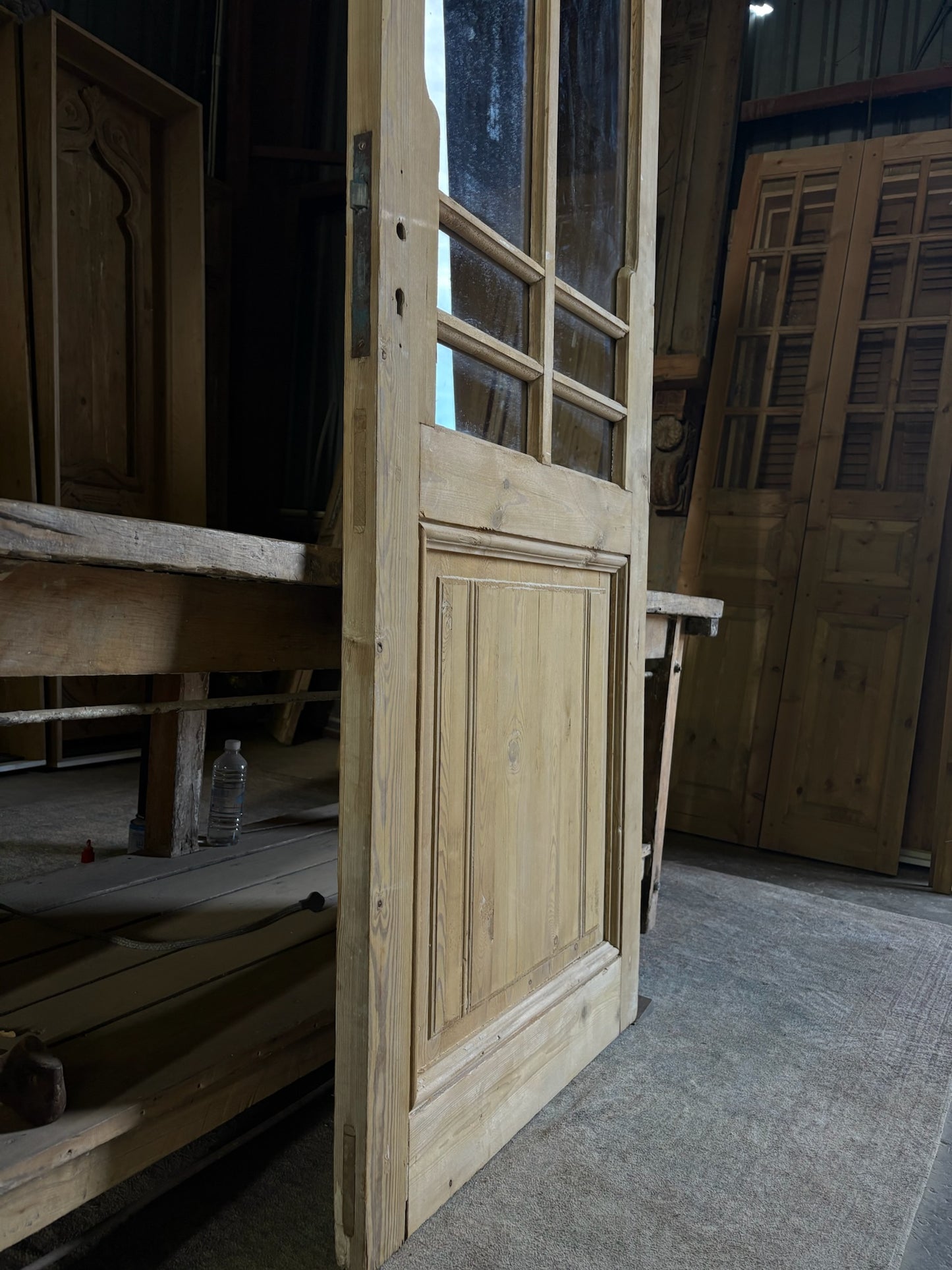 European Antique Glass Single Door - 32x83 - L60