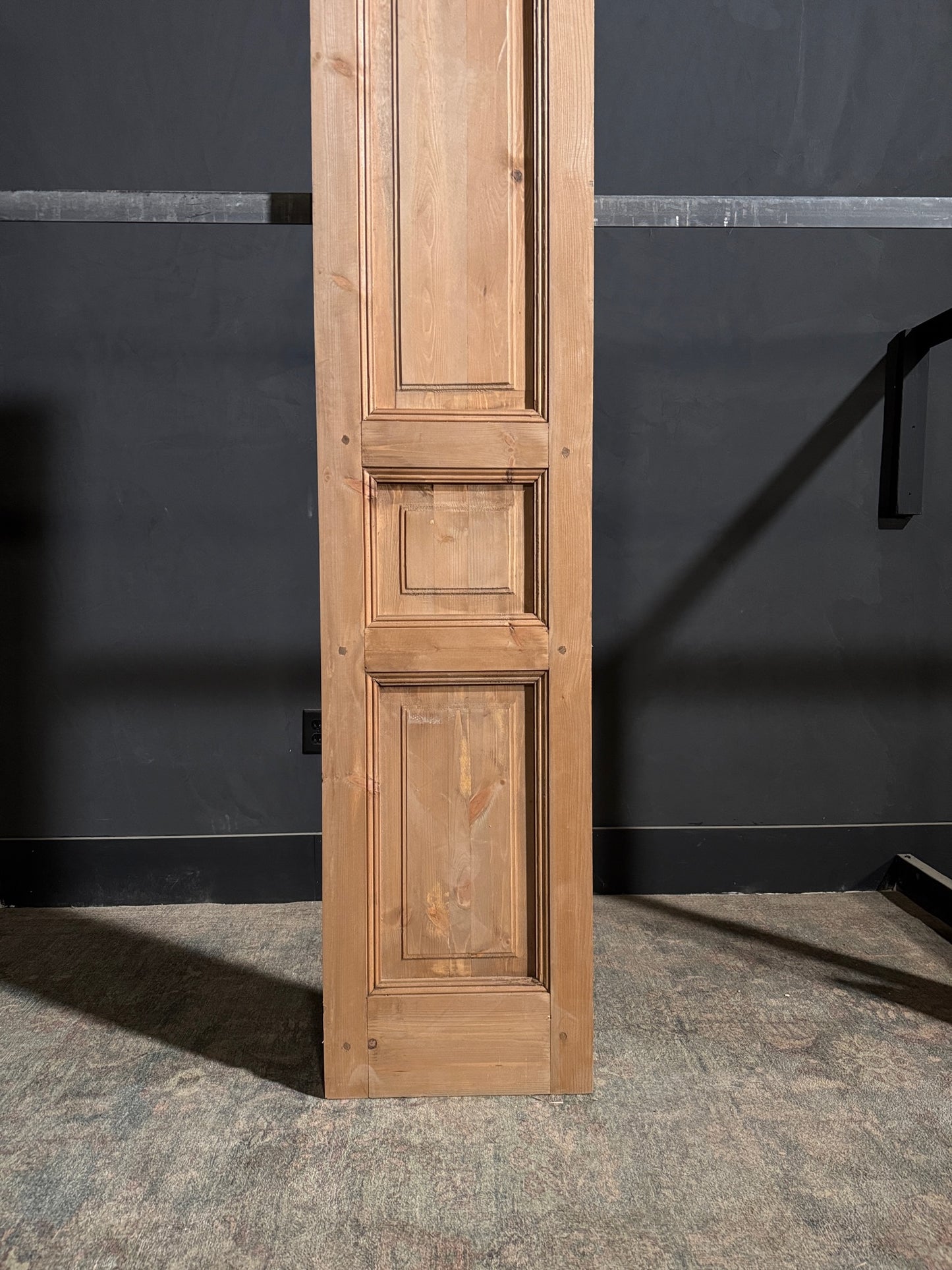Handcrafted 3 Panel Solid Single Door - 18x80 - N197