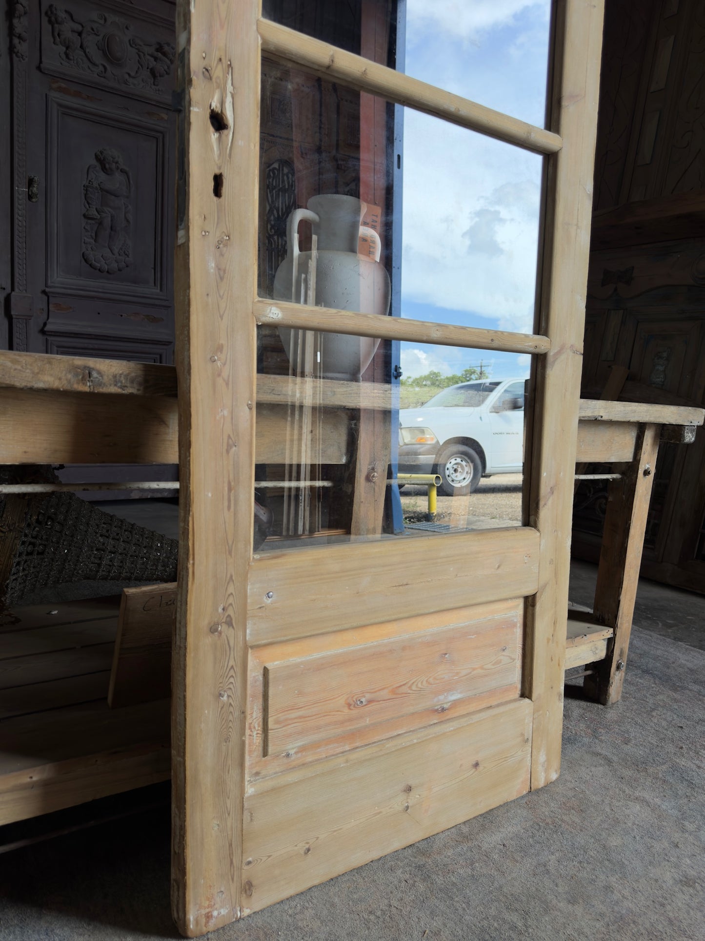 5 Lite Antique Glass Single Door - 32x95.25 K160