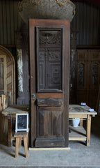 European Full Glass Antique Single Door - 32.5x100.5 - L266