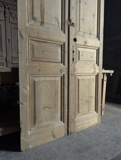 3 Panel Baltic Pine French Doors - 44.5x104 K34