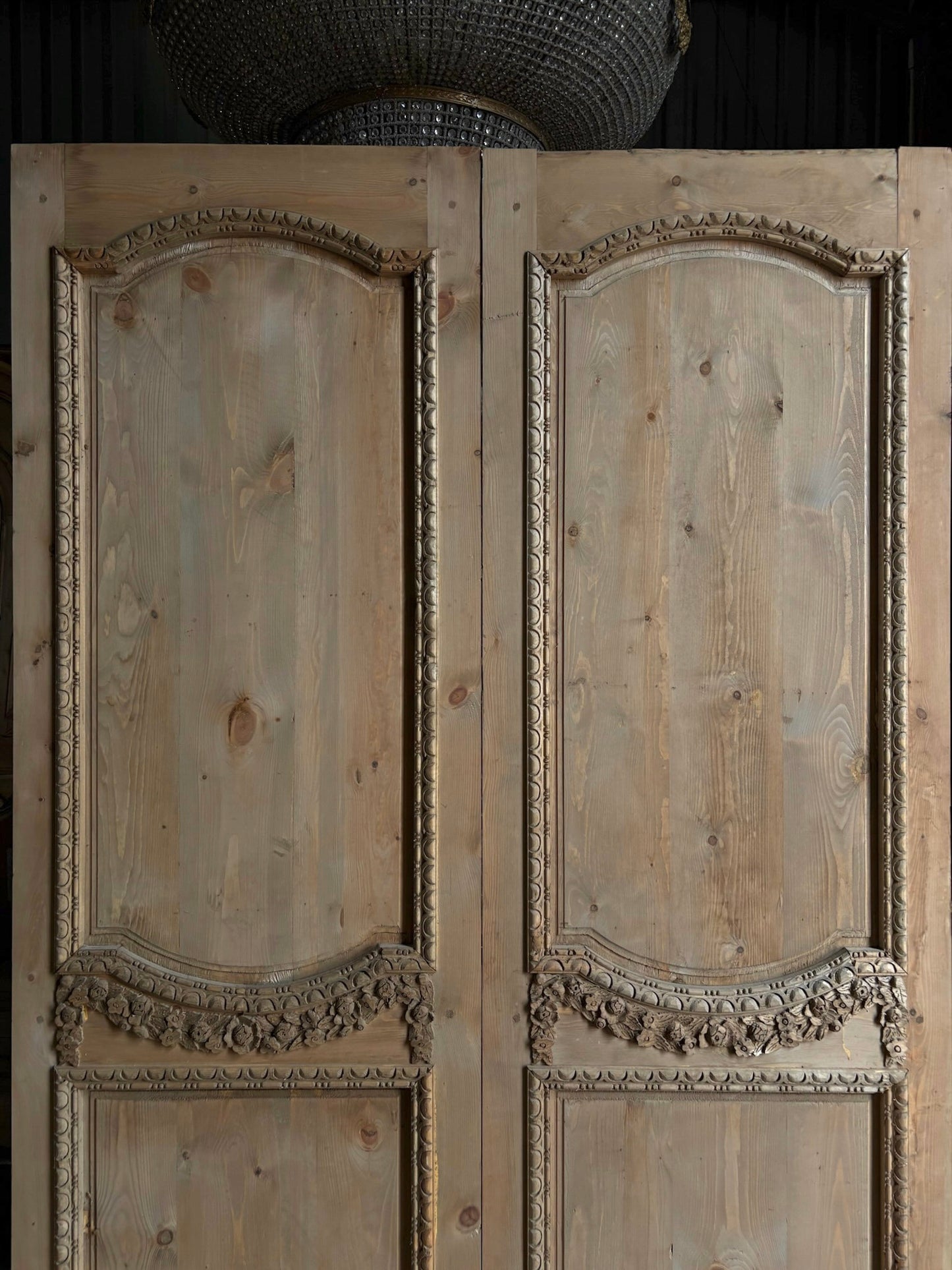 (The Helena) Handcrafted Hand carved Solid French Pair - 64x96 L43