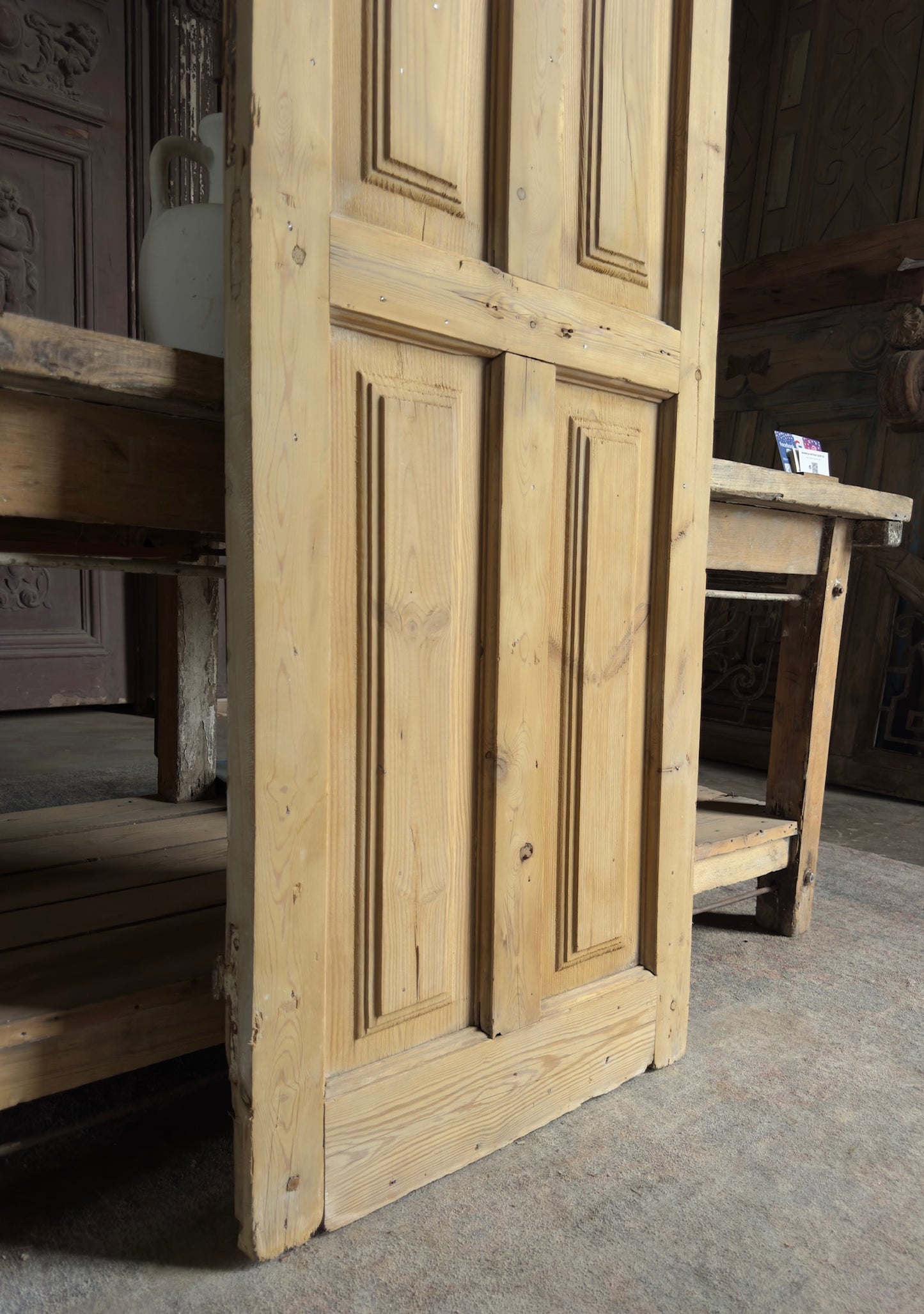 5 Panel Single Solid Antique Door - 25x78.5 K229
