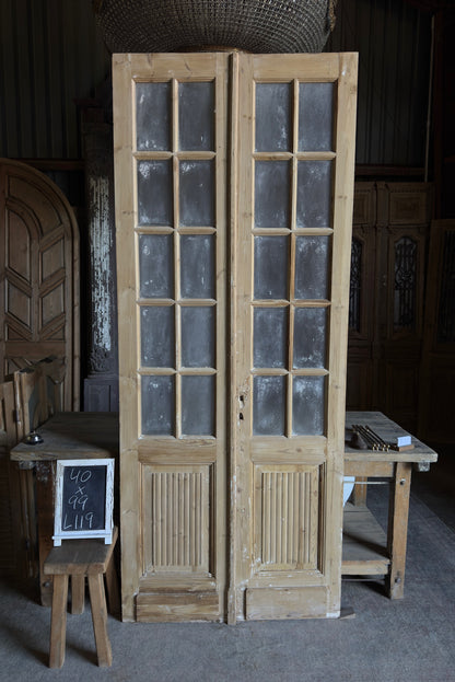 10 Lite Antique French Doors - 40x99 - L119