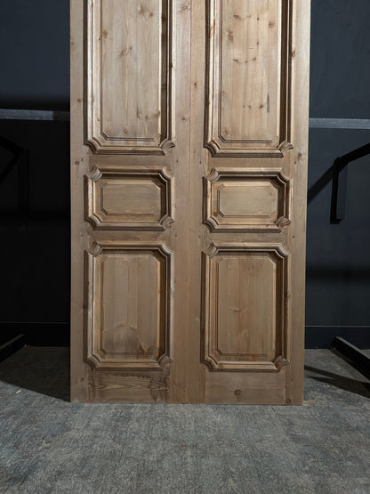 (The Edmund) Handcrafted Solid Wood French Doors - 48x96 - N232