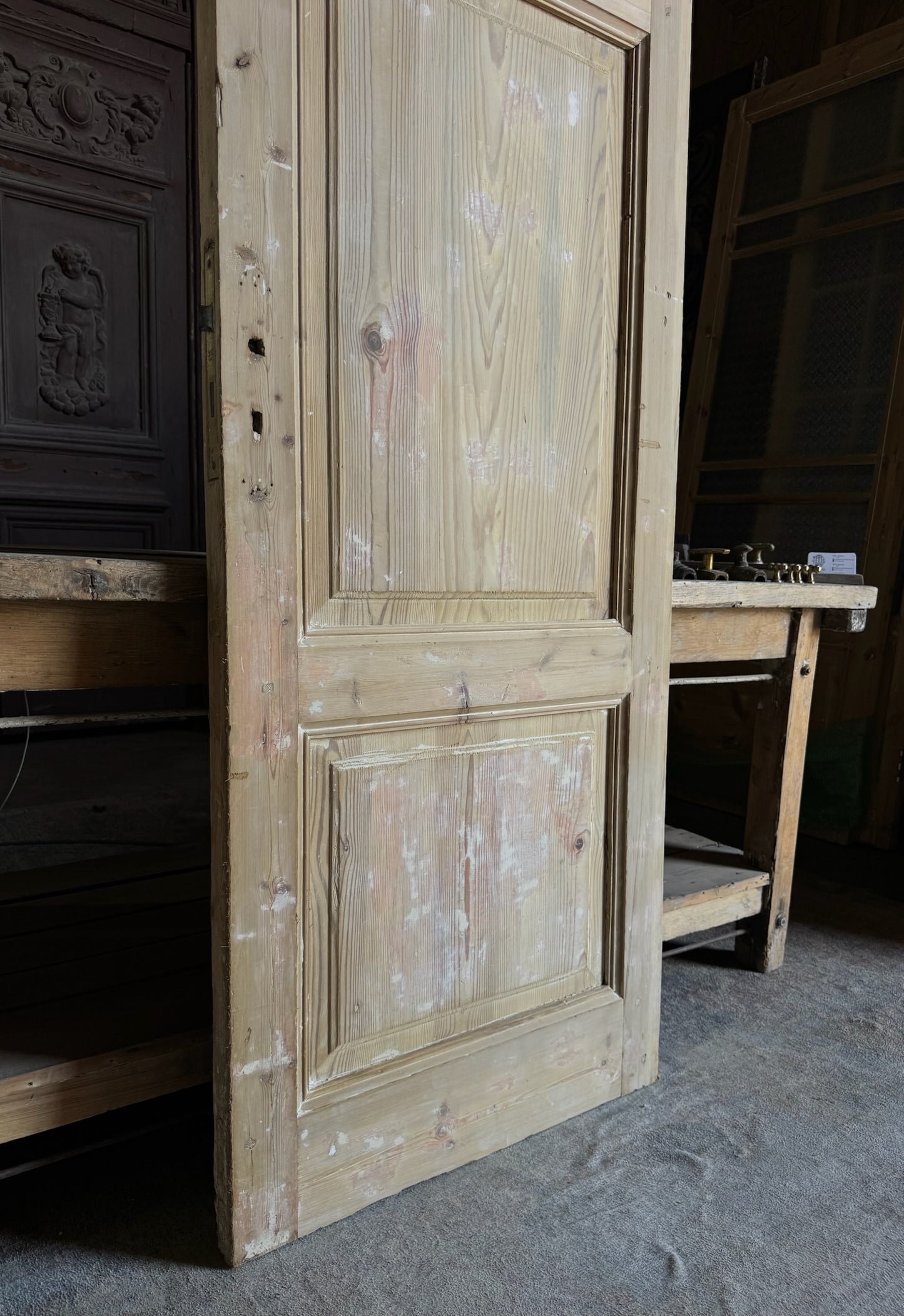 Antique 3 Panel Door - 28.25x80.25 - L681