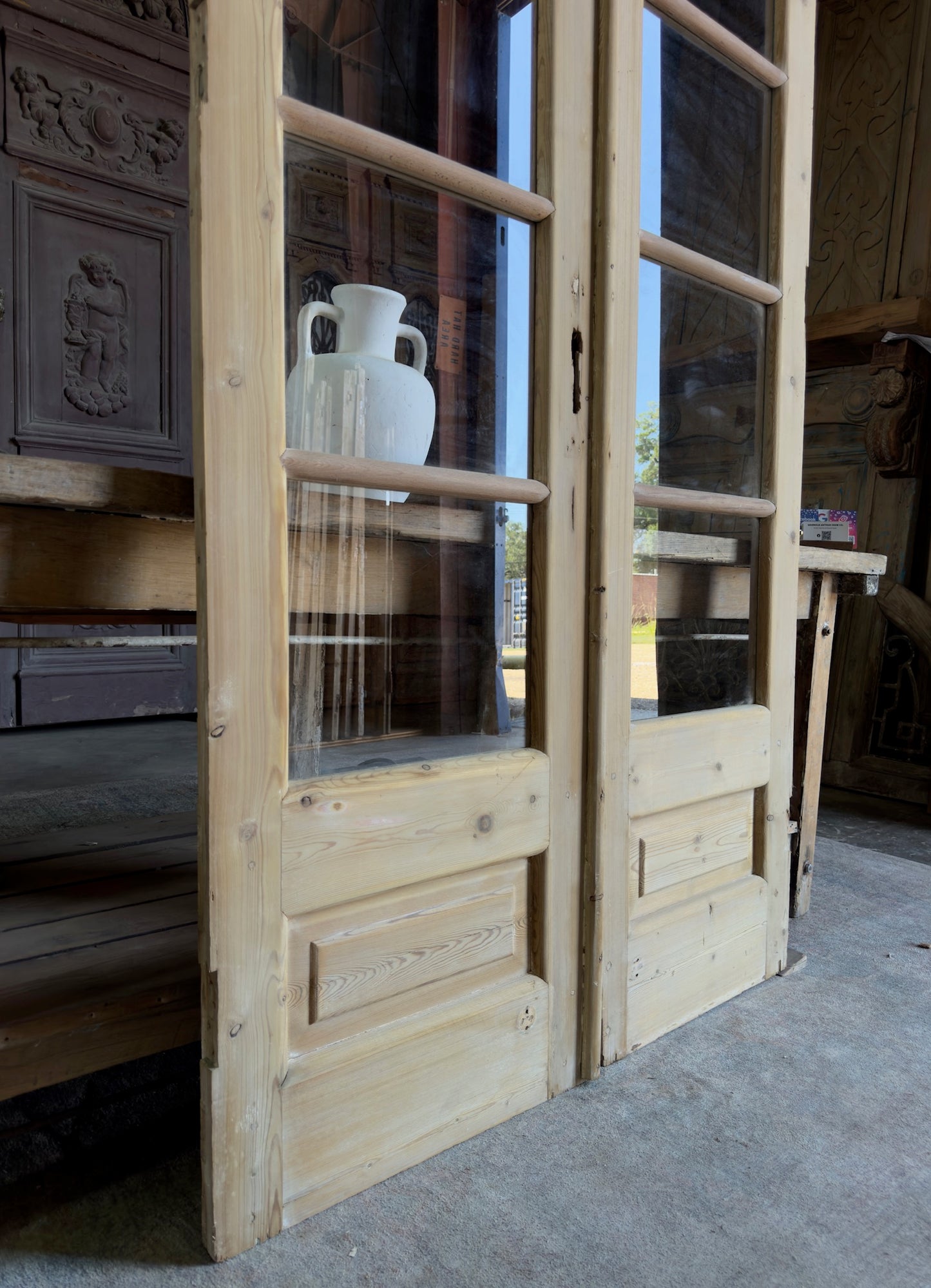 10 Lite European Antique Glass French Doors - 43.75x92 K276