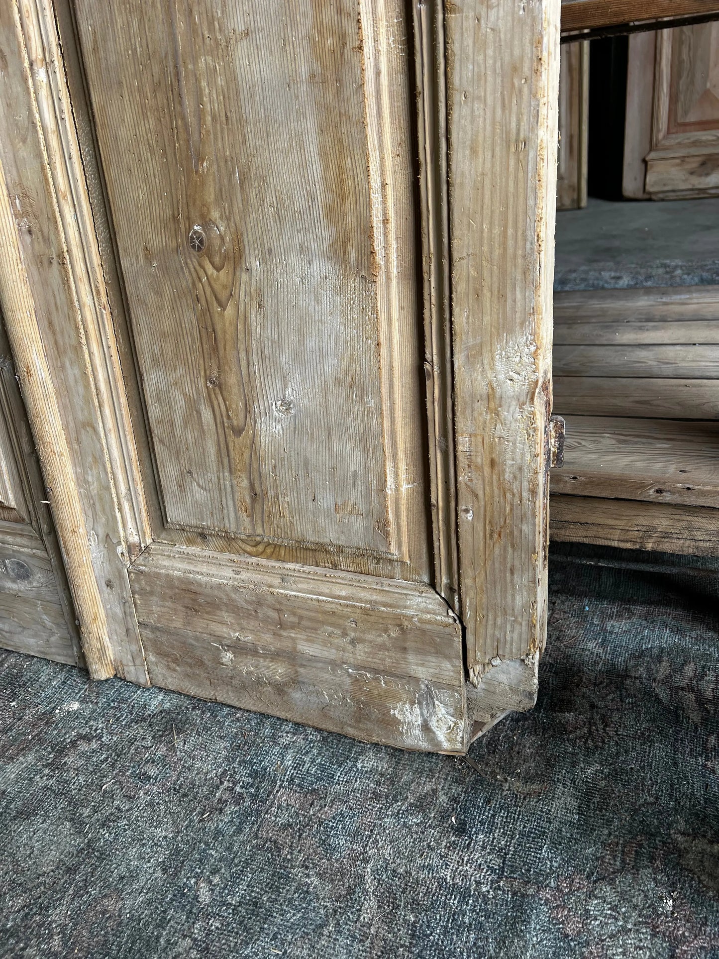 Antique French 3 Panel Doors - 39x95.25 A36 Magnolia Antique Door Co.