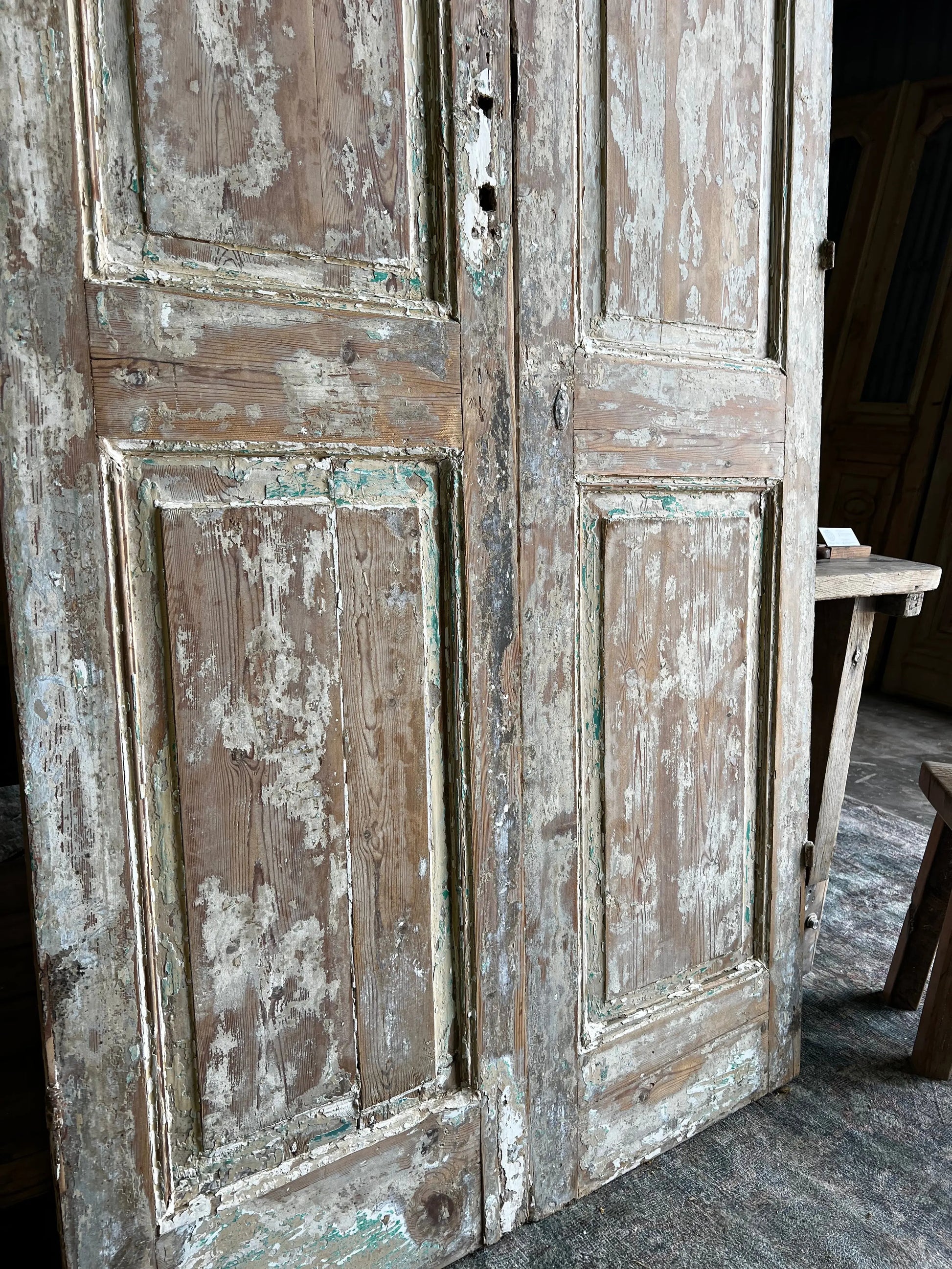 Antique French 2 Panel Door - 42.50x102.50 A38 Magnolia Antique Door Co.