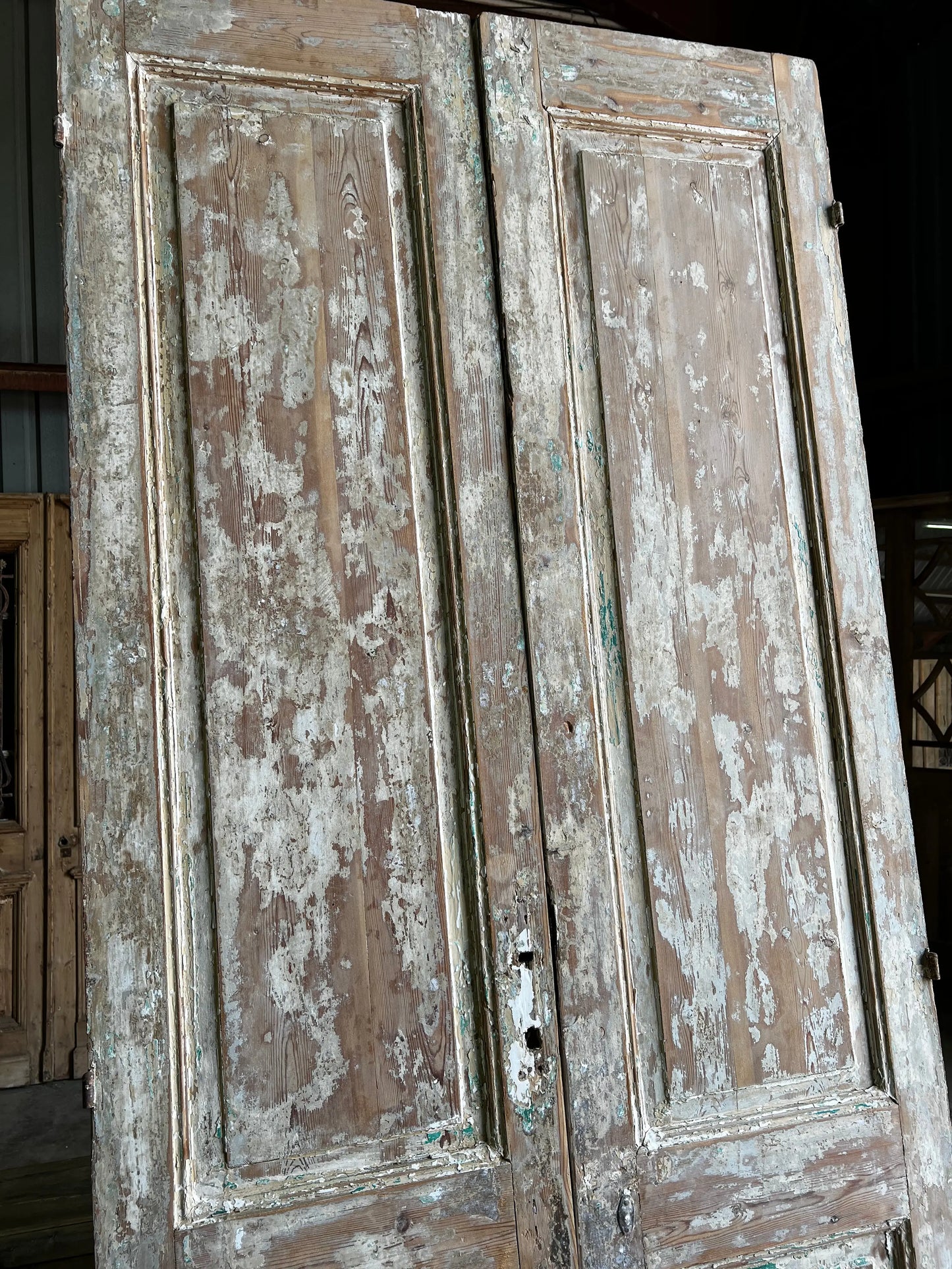 Antique French 2 Panel Door - 42.50x102.50 A38 Magnolia Antique Door Co.