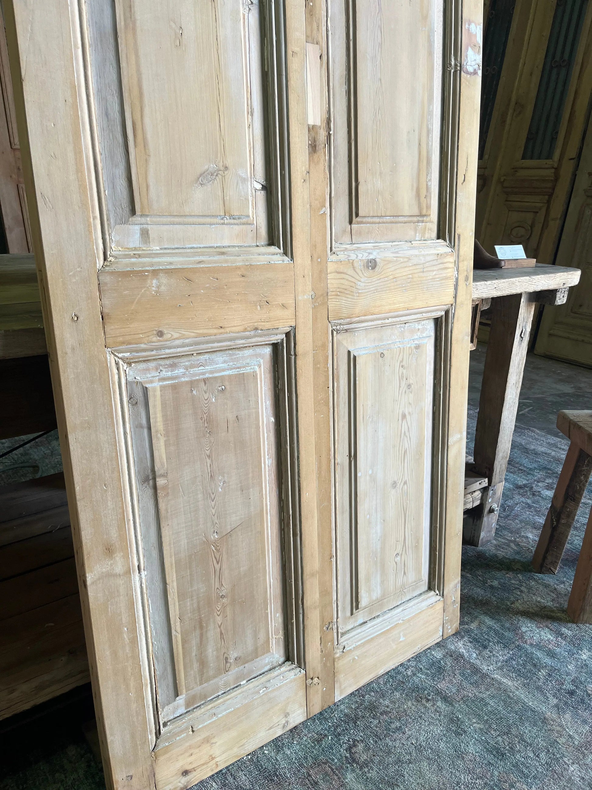 Vintage 6 Panel Seamed Door - 32x100.75 A14 Magnolia Antique Door Co.