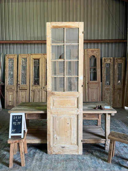 Antique Glass Panel Door - 25.25x92.75 A15 Magnolia Antique Door Co.