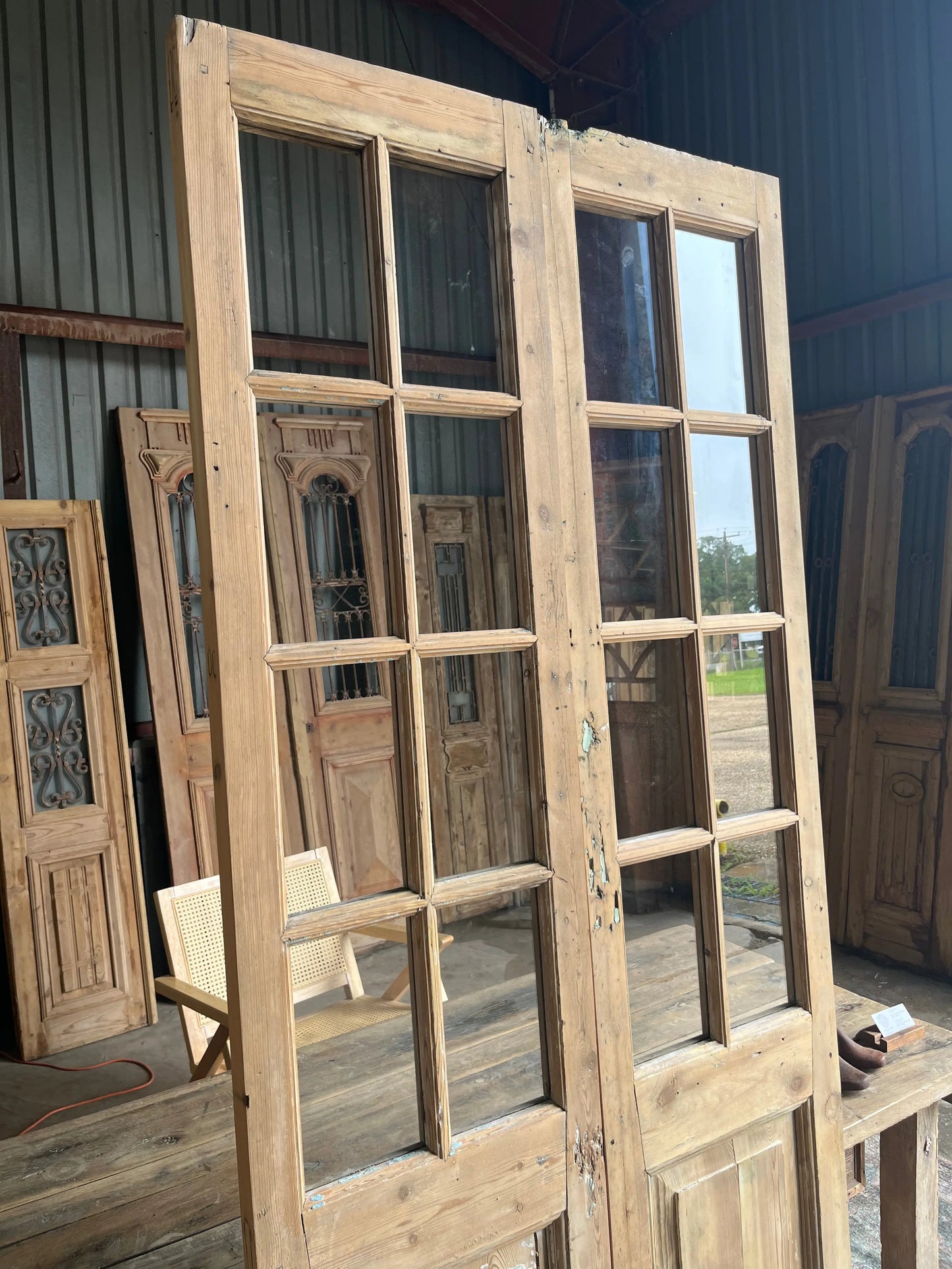 Antique French Glass Doors - 36x90 A39