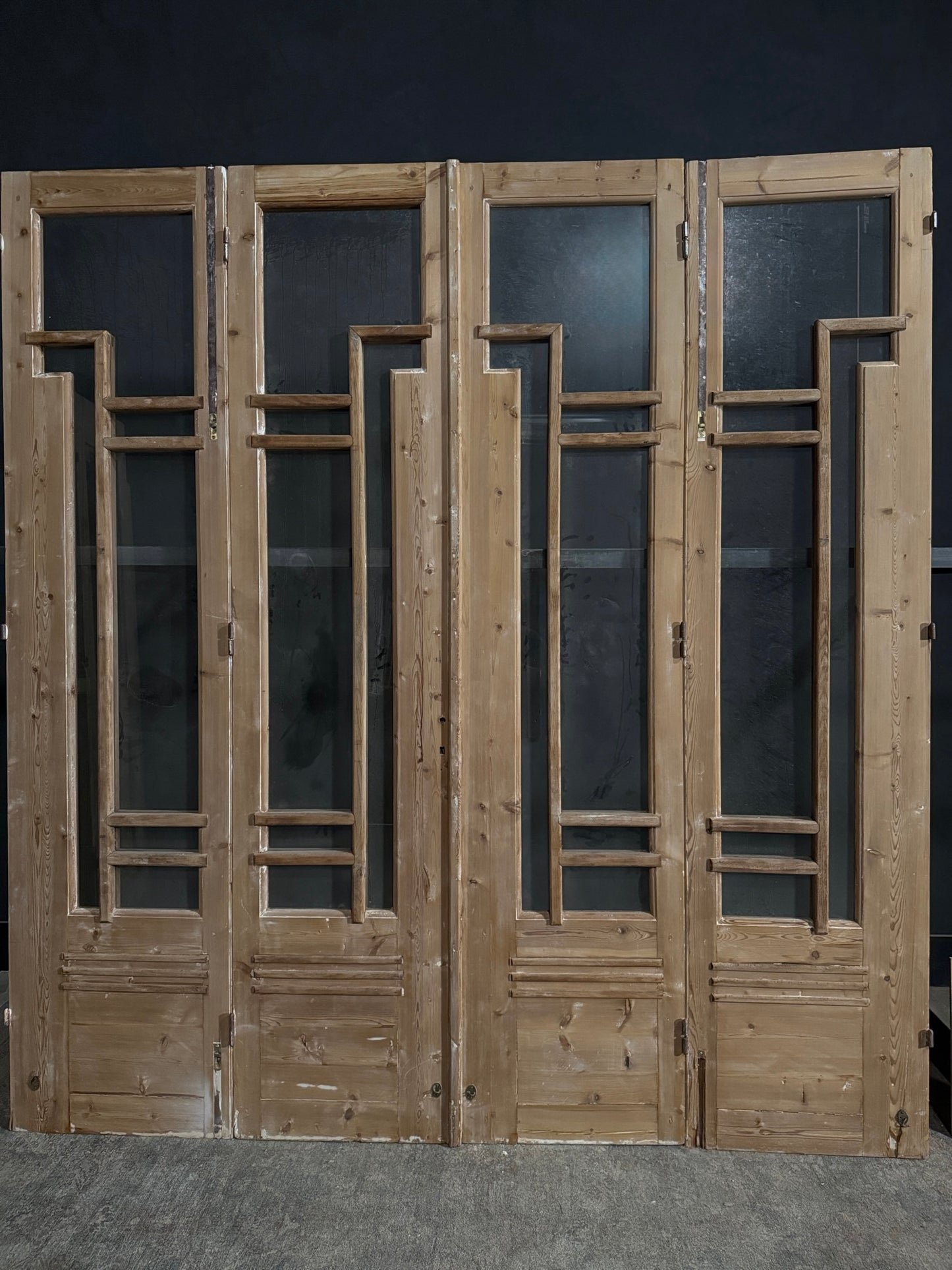 Antique Glass Bi-Fold Doors - 92x97.75 - N392