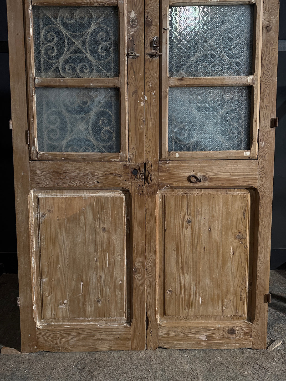 Antique Iron French Doors - 48.25x84.75 - N666