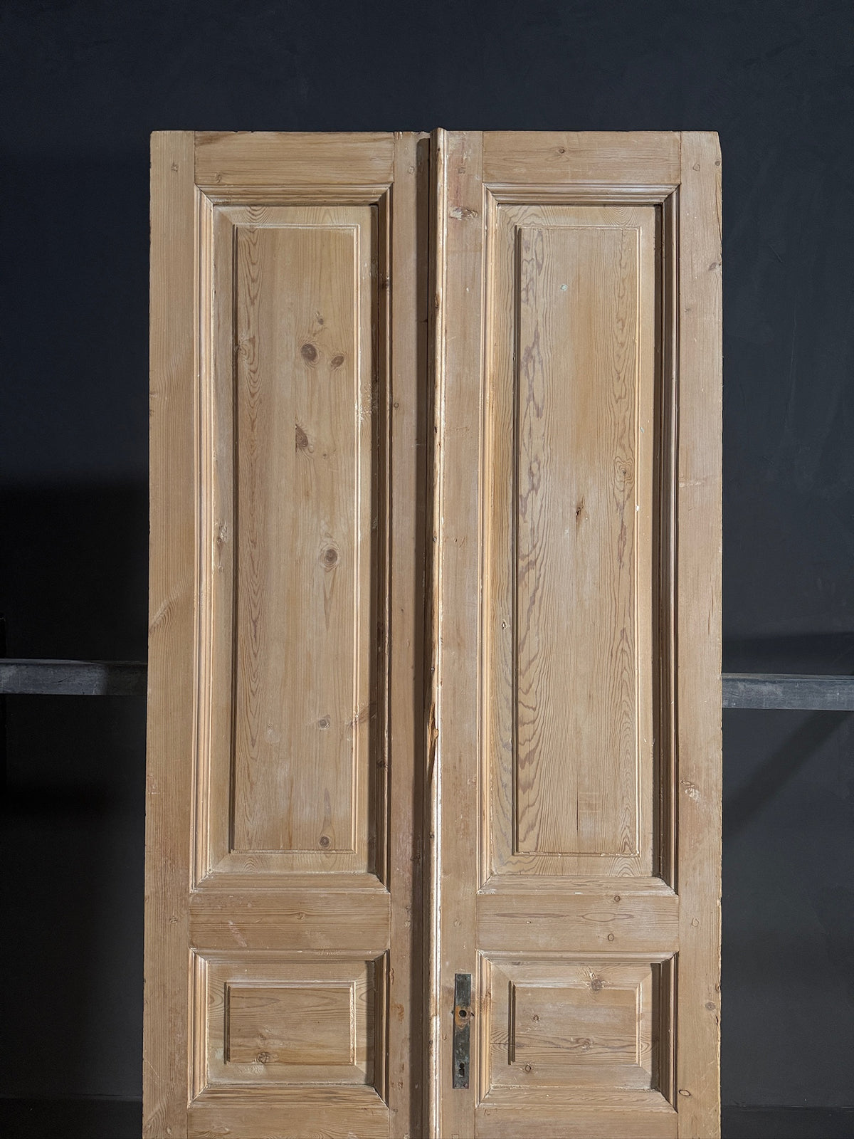 Antique 3 Panel Solid Double Doors - 36x94.25 - N609