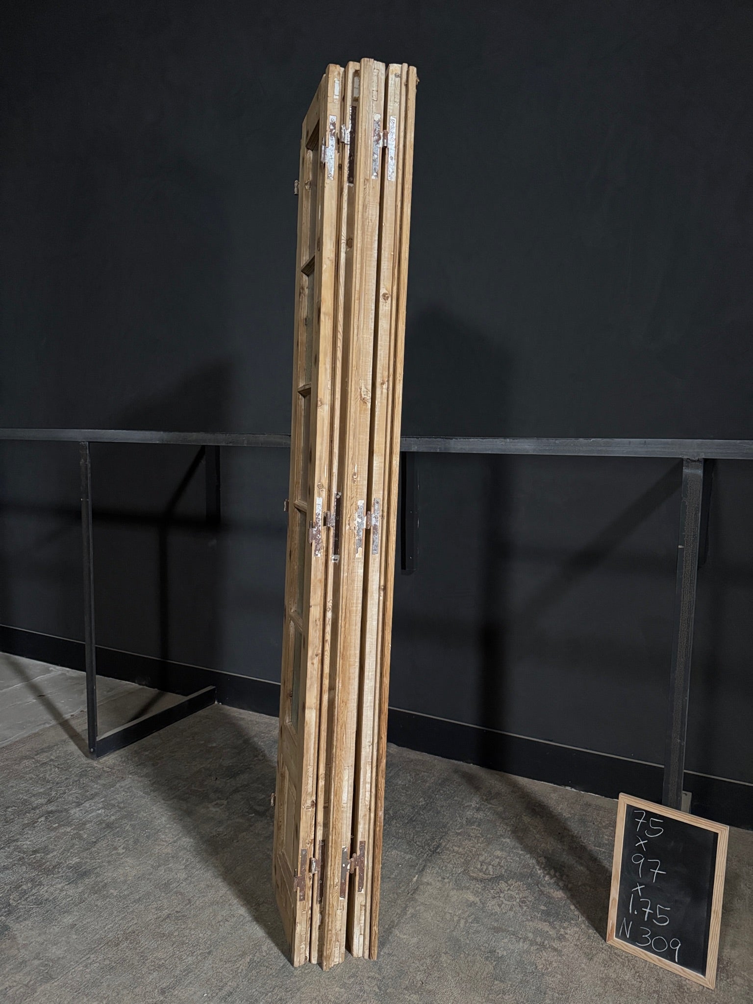 Antique Obscured Glass Bi-Fold Doors - 75x97 - N309