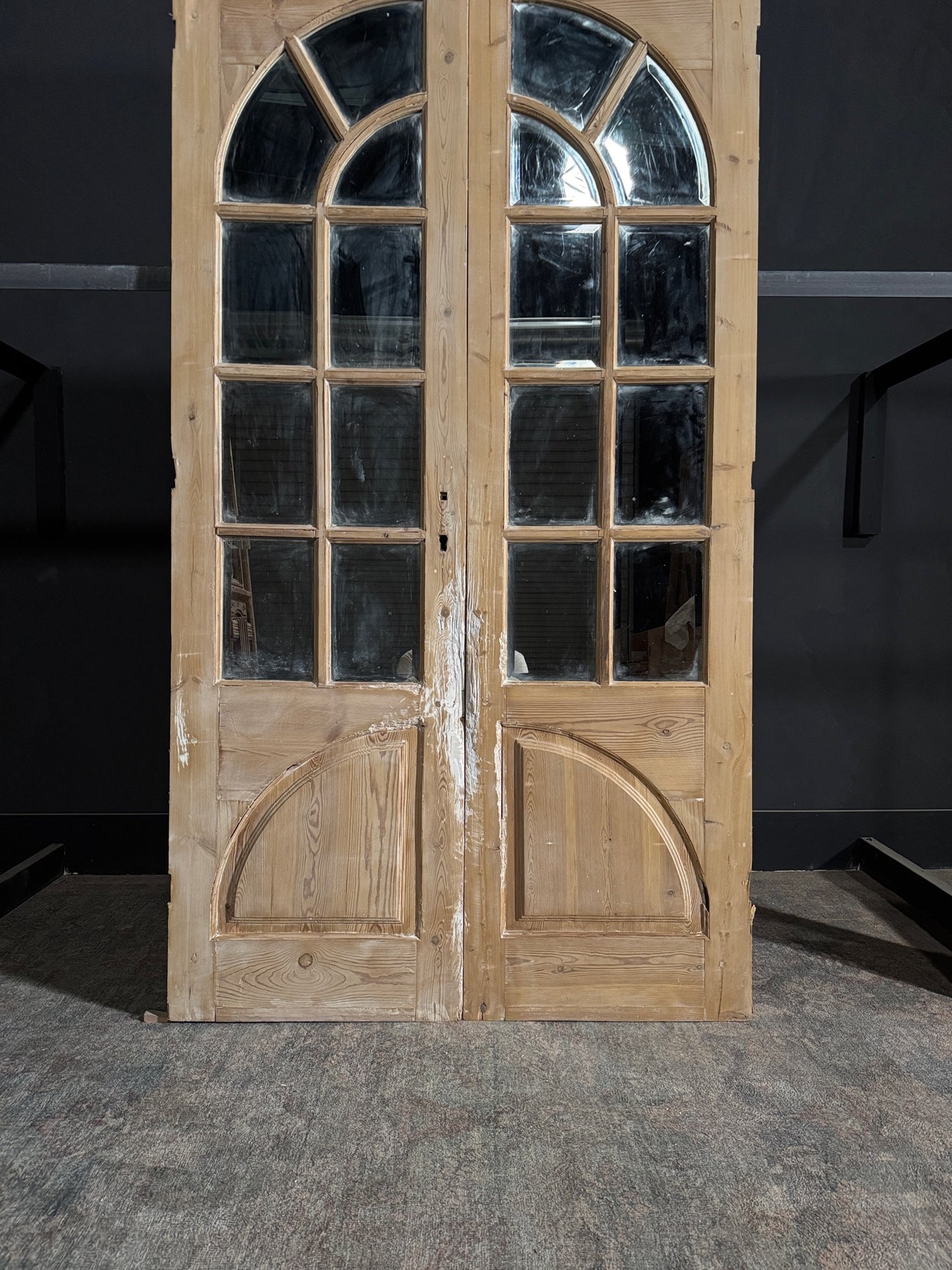 Antique Mirrored 7 Lite French Doors - 45.75x84 - N146