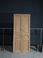 Antique 3 Panel Solid Double Doors - 42.5x95.5 - N535