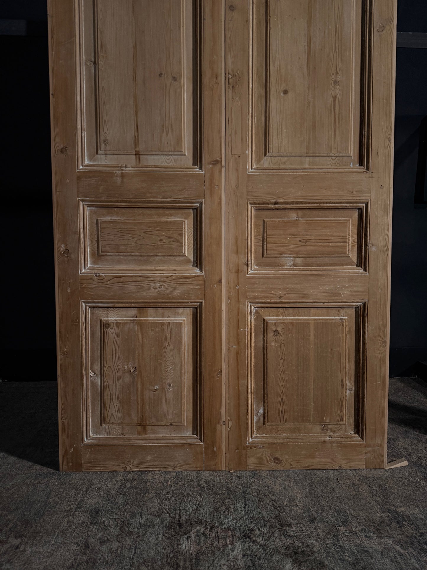 Antique 3 Panel Double Doors - 45x96 - N01